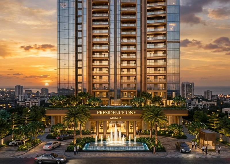 Presidence One Kurla Architectural Tower Elevation - Presidence One Kurla Premium Flats